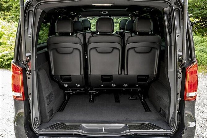 Arrival Transfer Munich Train Station to Munich by Luxury Van - The Mercedes V-Class Ride: Comfort, Water, and a 15-Minute Target