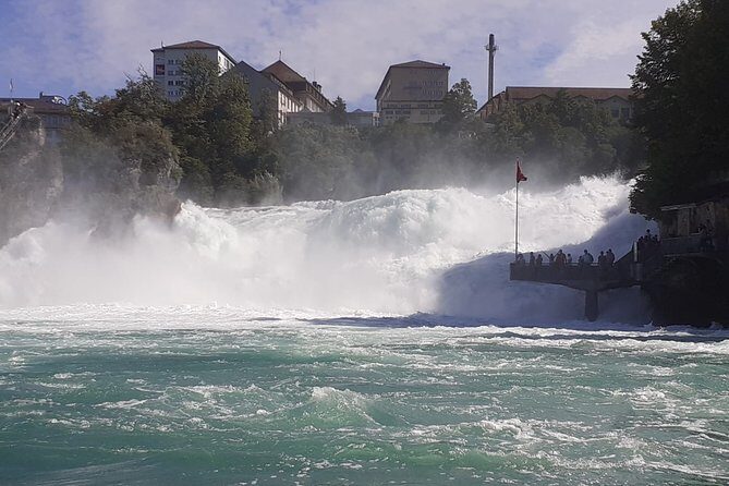 Day tour Rhine Falls from Schaffhausen with Stein am Rhein and a visit to Constance - Getting There: Laufen Castle Area and a Scenic Viewpoint Start