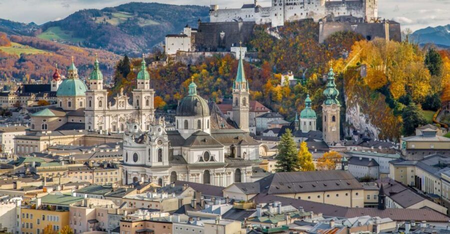 From Munich: Salzburg, St. Wolfgang, and the Salzkammergut - Winter version (Oct–Apr): more Salzburg, Christmas colors in December