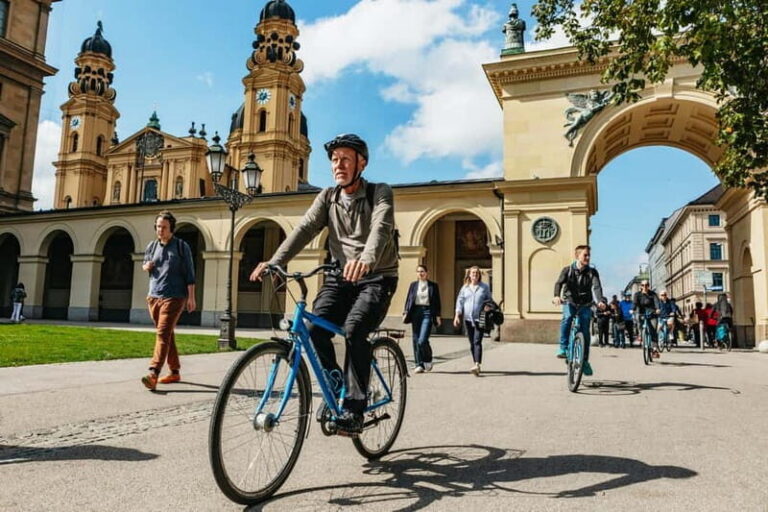Munich: Classic Guided City Tour by Bike (English Tour Only) - Getting the hang of the royal and ceremonial Munich: Odeonsplatz and Theatiner Church