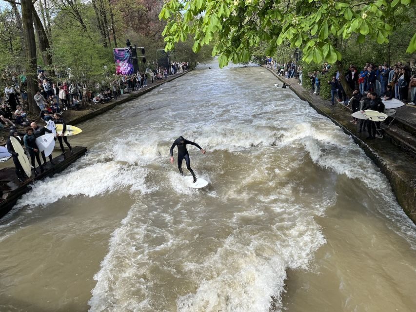 Munich: Private Half-Day Guided Walking Tour - WWII reminders and the Eisbach Surfers: the contrast that sticks