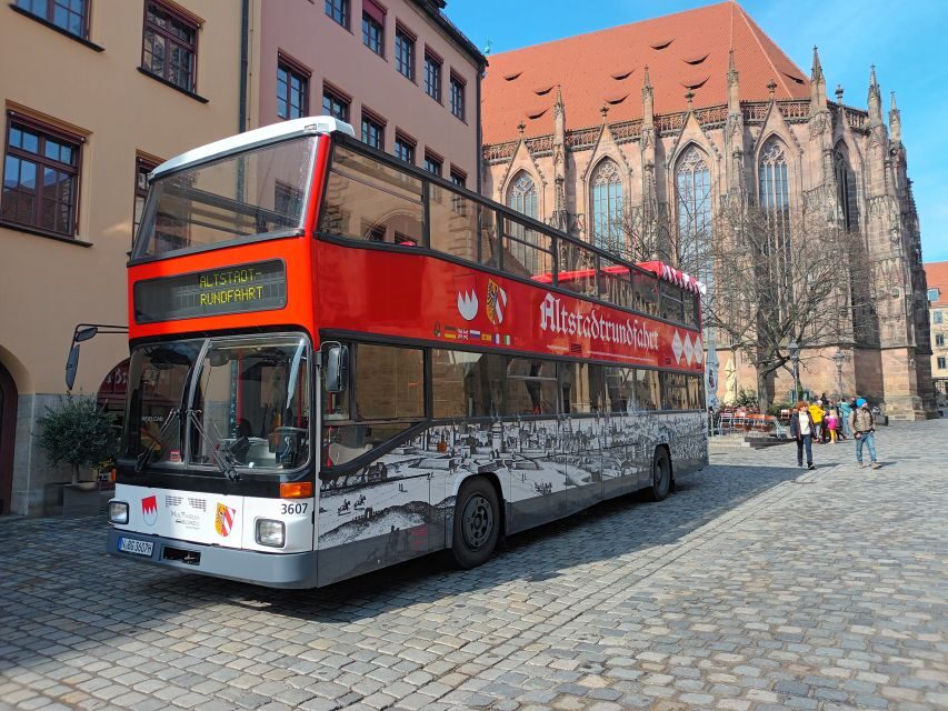 Nuremberg: Old Town Guided Tour By Bus - St. Sebaldus Church: a classic church exterior, explained on the move